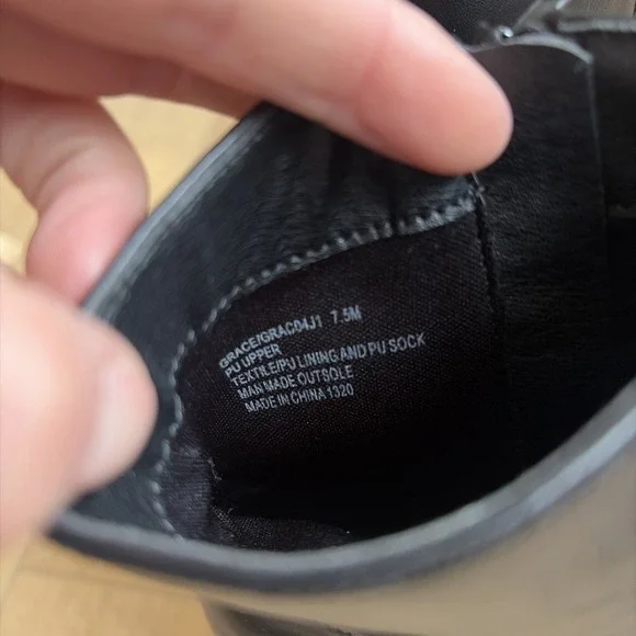 Sz 7.5 Madden Girl Women's Platform Boots Y2k Chunky High Black Block Heel Grace - Picture 6 of 10